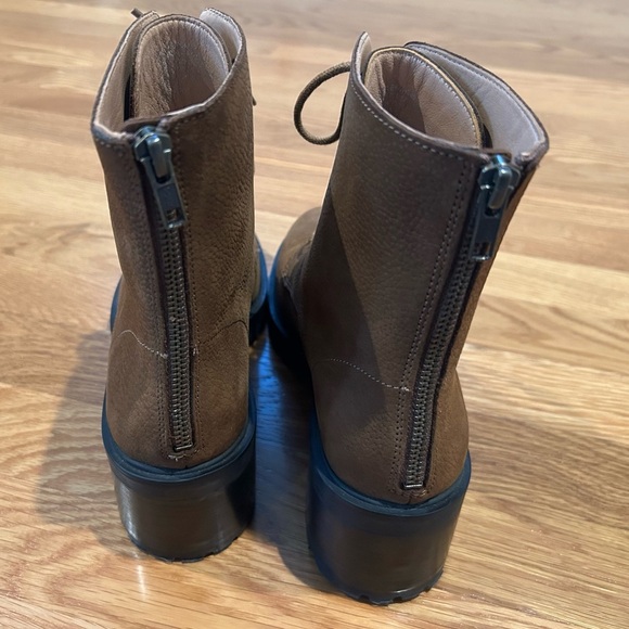 Madewell The Bradley Lace-Up Lugsole Boot Color Burled Wood Size 8 - Picture 12 of 16